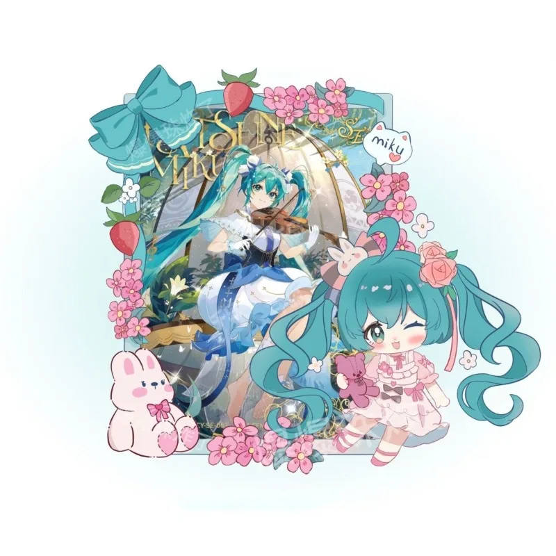 Hatsune Miku Acrylic Card Frame Hatsune Miku Project Diva Anime Peripherals Insert A Card Standing Board Good-looking Ornament