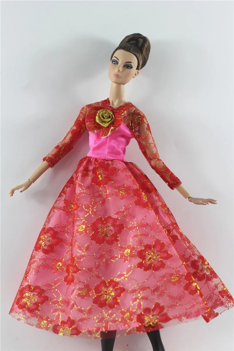 1 Set Doll Clothes 1:6 Scale Dress Outfit for 11.5 Inch 30cm Doll Many Style for Choice Gifts for Girls Doll Accessories #8