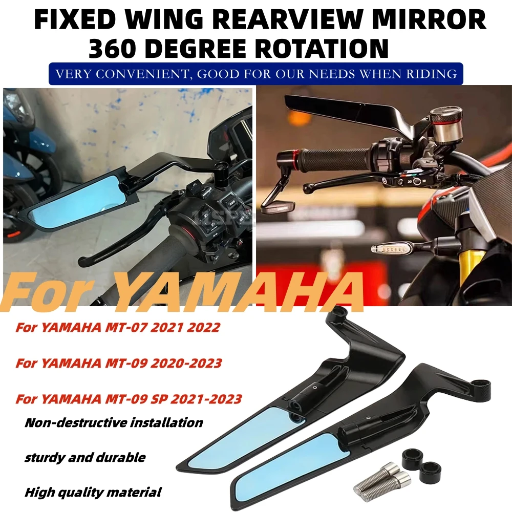 

MT-07 MT07 MT 07 2021 2022 Motorcycle Rear Side View Mirrors Rearview Mirror For YAMAHA MT-09 MT09 2020-2023 MT 09 SP 2021- 2023