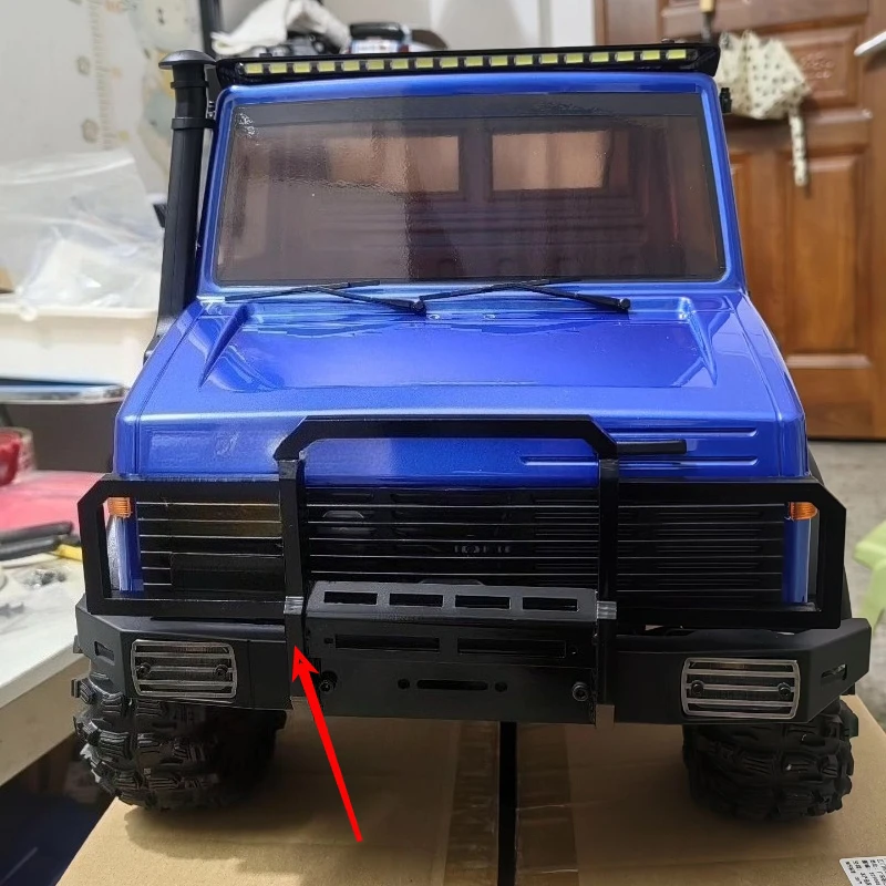 Metal Front Bumper for CROSSRC 1/8 EMO XL3 X6 RC Crawler Bull Bar Upgrade Kit Off-road Accessories Direct drill-on installation