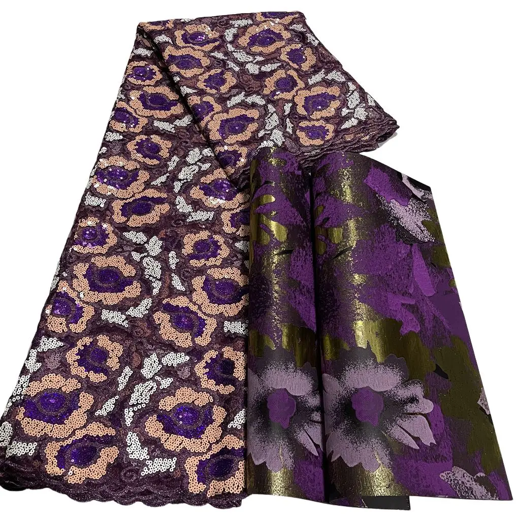 

Nigerian Sequins Net Lace Fabric, African Embroidery Guipure , French Lace Material, Tulle Party Dress, High Quality, 5Yards