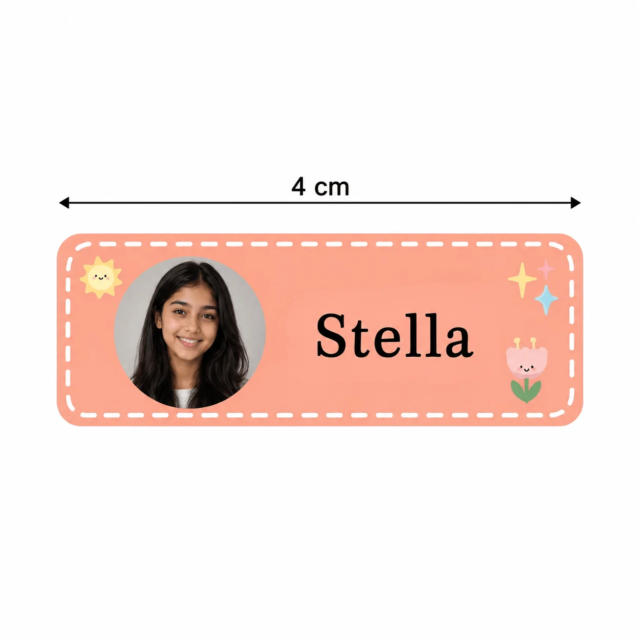 Customized Photo Name Class Stickers, Personalized Student Labels, Suitable for Books, Notebooks, Pencil Cases, Water Bottles, Lunch Boxes, and School Supplies