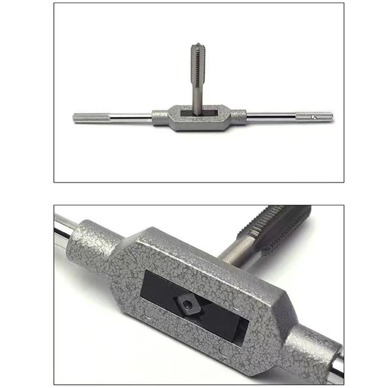 Adjustable Tap Wrench for Thread Tap Handle Steel Hand Taps Holder Tapping Reamer Tools Tapping Tools