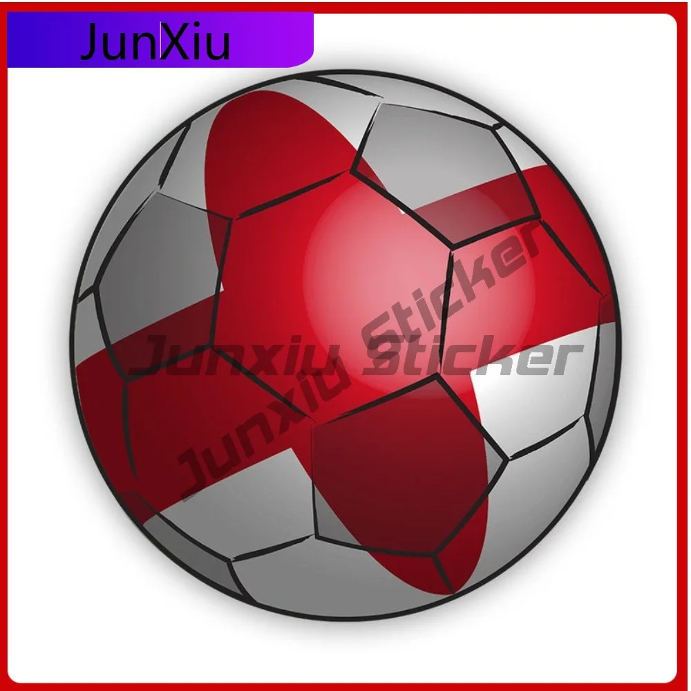 

England Football Sticker Fade Resistant Sun Resistant Anime Style For Truck Bumper Motorcycle Removable Easy Apply Decal
