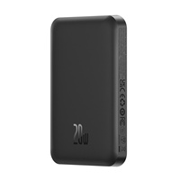 Baseus 5000mAh 20W Mini Power Bank + USB-C Cable (20V/3A) -Black