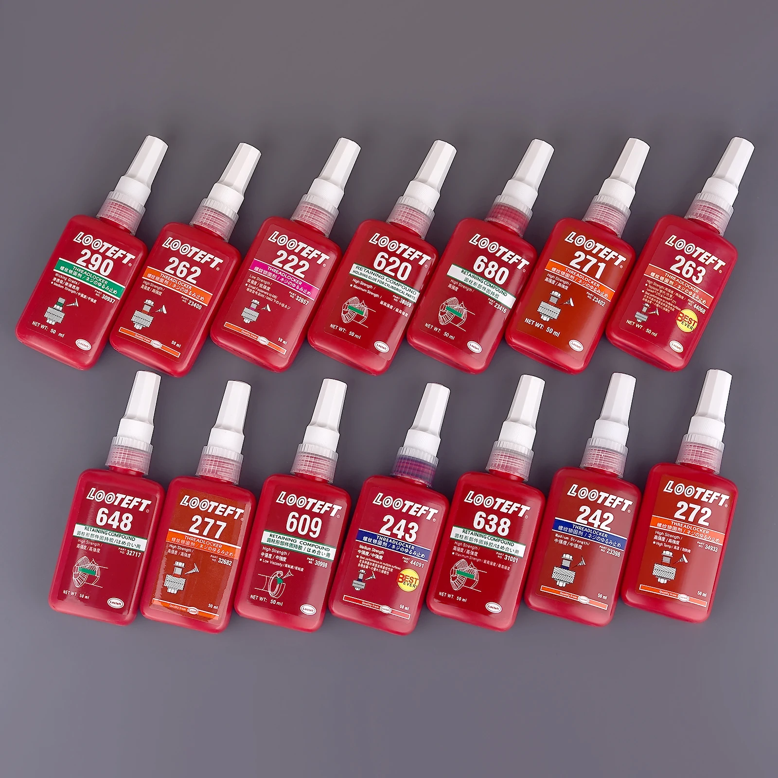 50ml Threadlocker Screw Glue Quickly Cured Thread Locking Agent Anaerobic Adhesive Corrosion-Resistant Anti-Loosening Glue