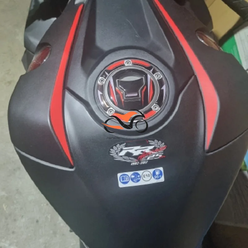 3D carbon brazing oil tank cover sticker For HONDA CB650F CM500 CB650R CBR650R CB500X Fuel tank cap protective sticker image 4