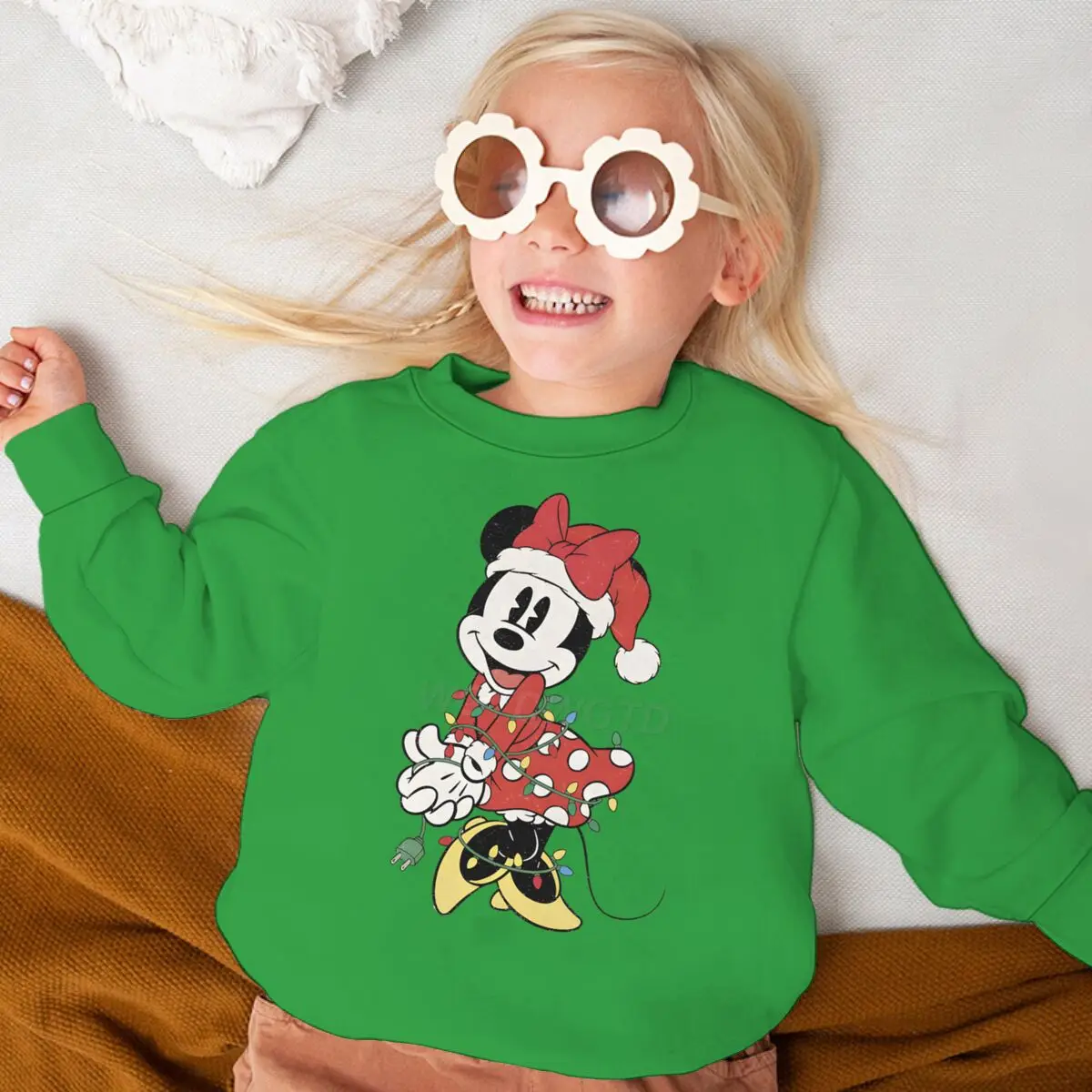 ملابس الفتيات اللطيفة ميني ماوس كاواي الكرتونية هدية سويت شيرت للفتيات الصغيرات ملابس حفلات عيد الميلاد بلوفرات كرتونية بأكمام طويلة