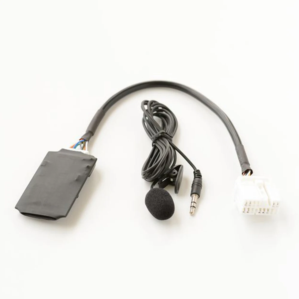 

Practical High quality New Aux Cable Adaptor 12V Hands-free calling W/ Microphone Bluetooth Module Radio Stereo For Honda