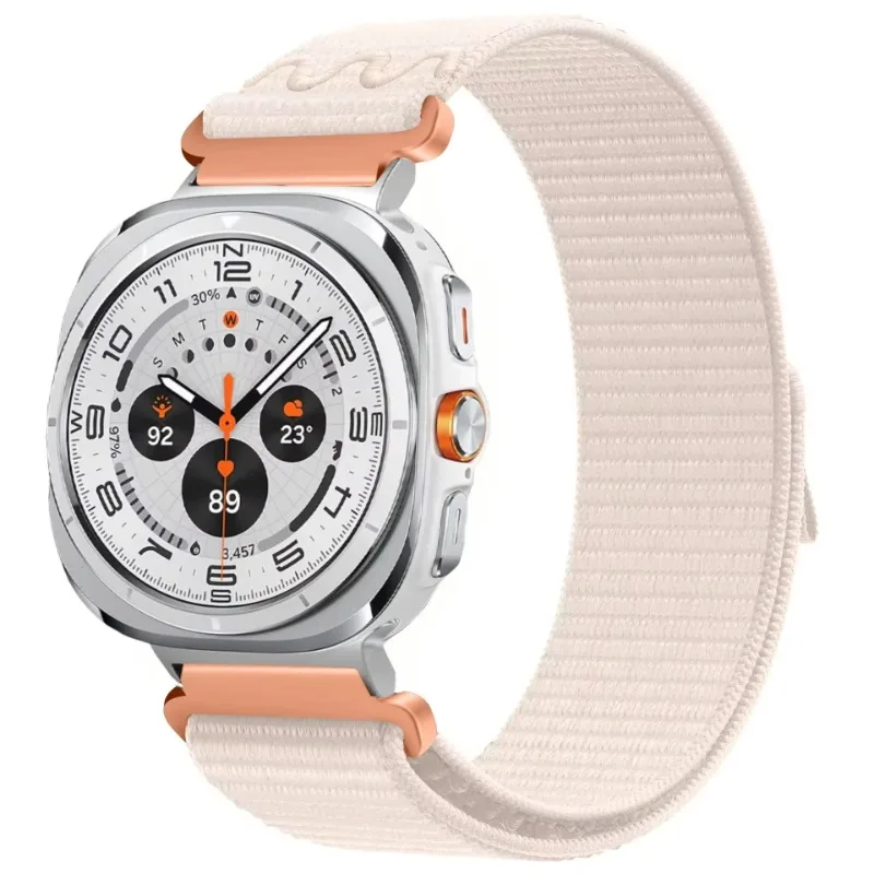 Нейлоновый ремешок с вышивкой для Samsung Galaxy Watch 8 Ultra 47 мм, спортивный дышащий удобный браслет Galaxy Watch 7 Ultra Correa