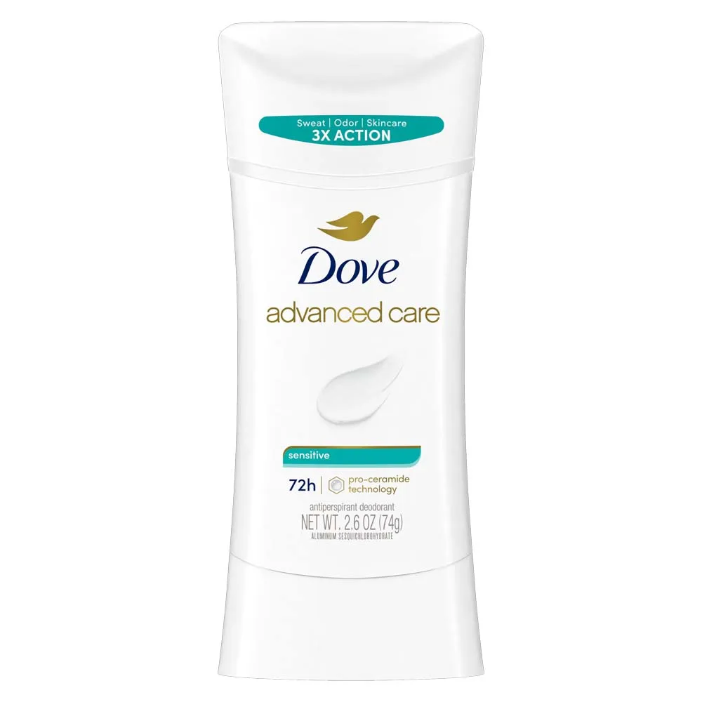 Dove Advanced Care Sensitive 72H Deodorant 2.6oz