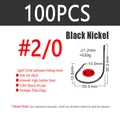 100pcs Size2I0 Black