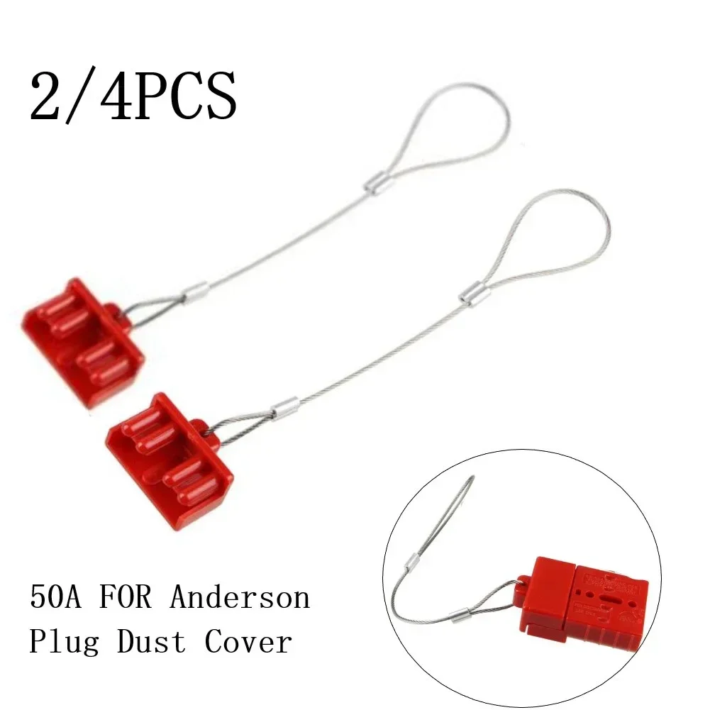 2/4 Pcs Dust Cover Flame Retardant Forklifts Formula Car Power Supply Rectangle Terminal Blocks Wire Connectors