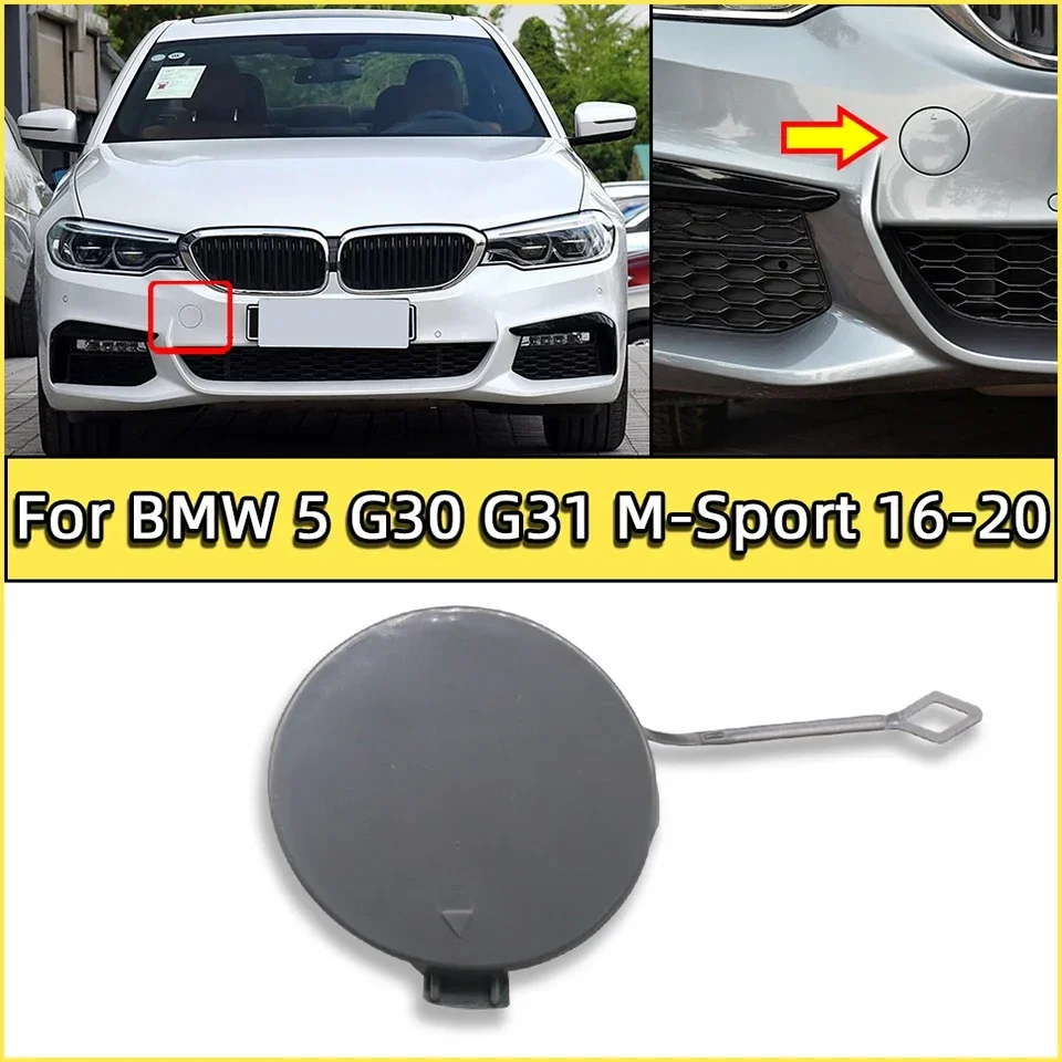 

Крышка переднего бампера с крючком для буксировки для BMW 5 518 520 525 530 G30 G31 M-Sport 540-2016, декоративная крышка для бампера 2020