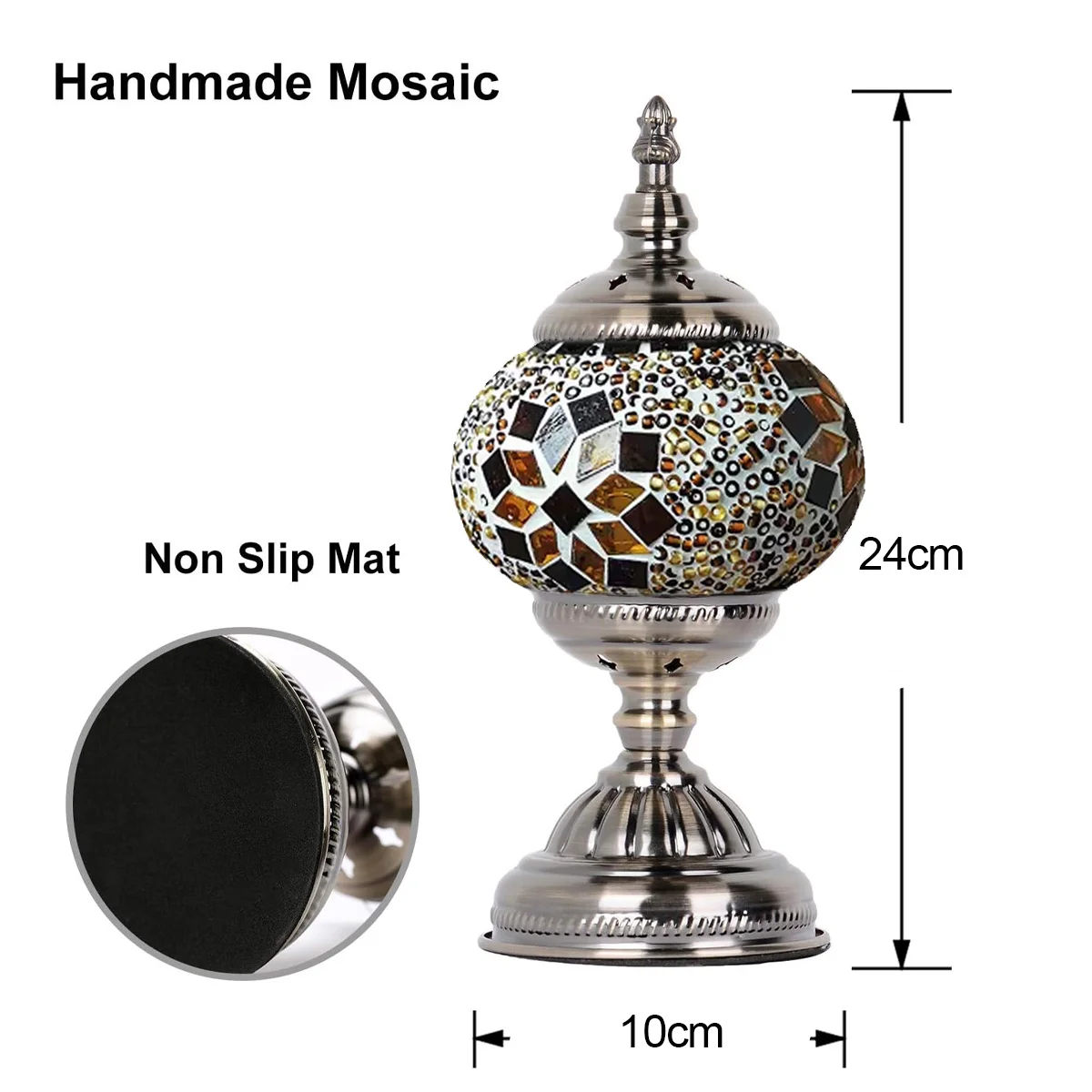 Moroccan Stained Glass Lamp Modern Stylish Design with EU/US/UK Plug LED Mosaic Table Light Bedroom Decor Home Gift for Friends