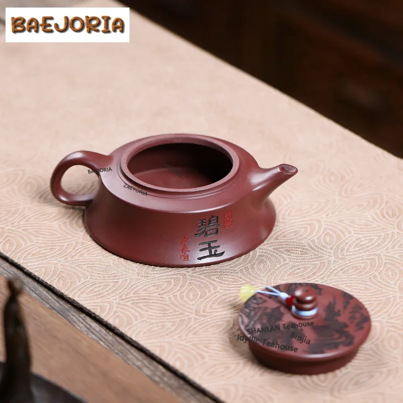 170ml Creative Yixing Purple Clay Teapots Handmade Weekly Count Pot Raw Ore Dragon's Blood Sand Mud Kettle Chinese Zisha Tea Set