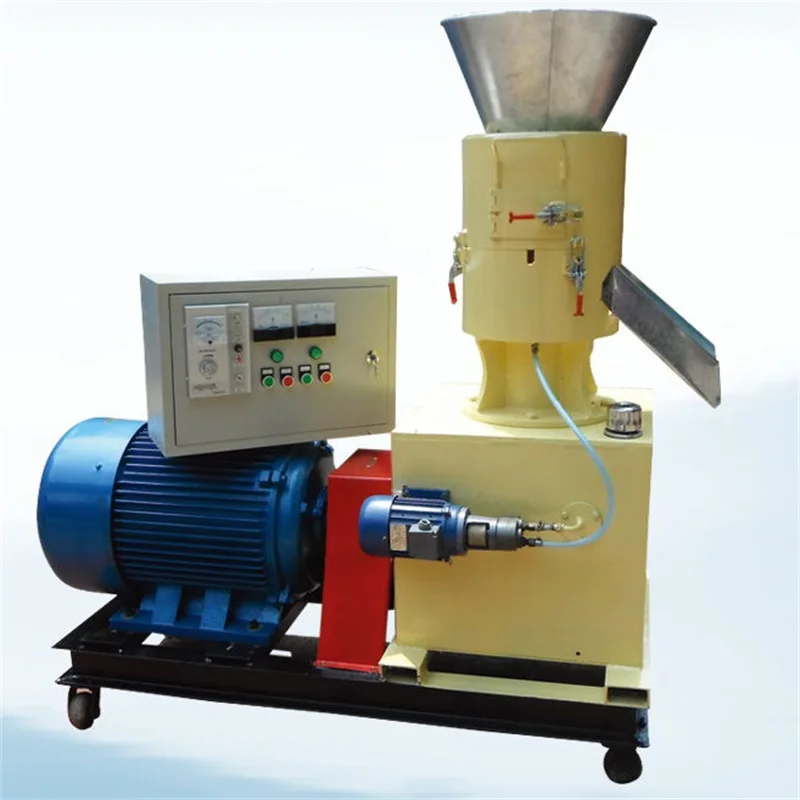 Fast speed feed pellets machine for breeding animal wood pellets machine with 5mm die hole