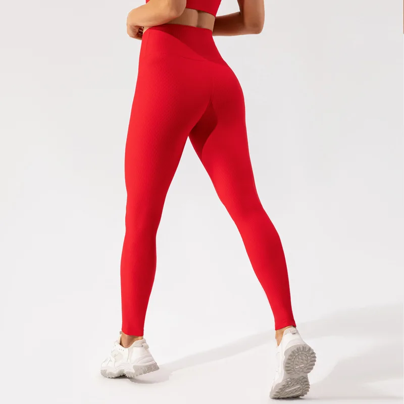 Yoga Set Women Ribbed Breathable Gym Set Outfits Leggings Set Women Sexy One Shoulder Sports Bra Yoga Tights Pants Fitness Suit