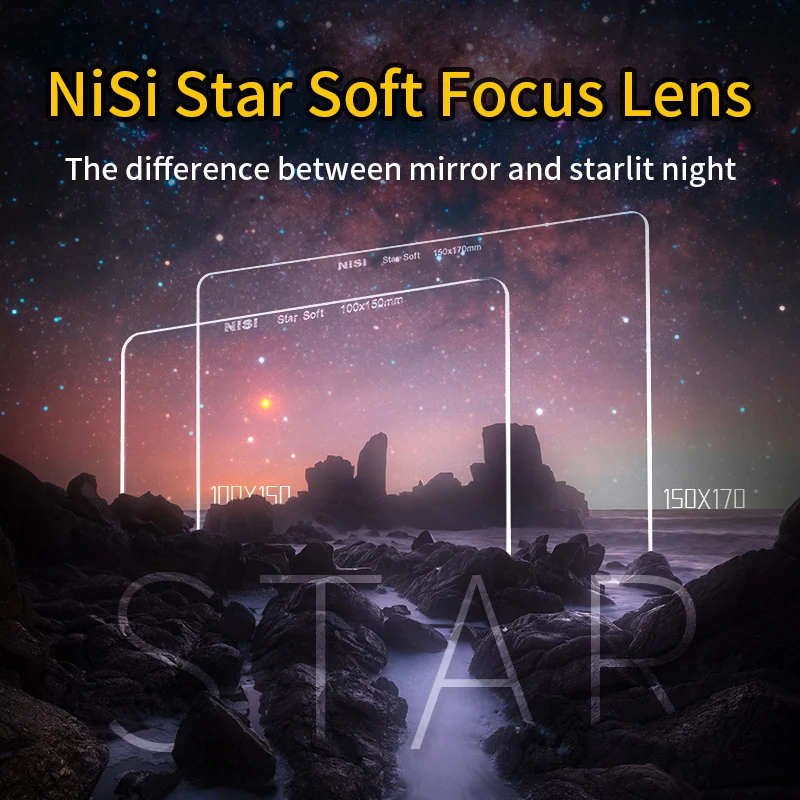 

NiSi Starry Sky Soft Focus Lens 100mm 150mm Square Filter Nightscape Starry Sky Photography Square Lens Soft Focus Lens