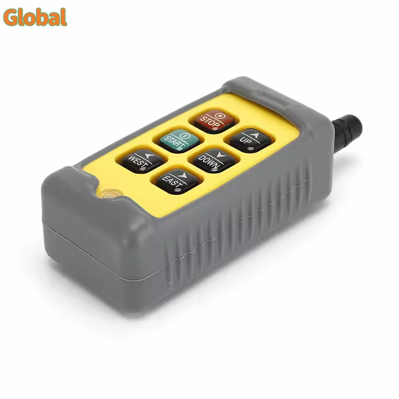 F21-4S 4 buttons singIe speed industrial Wireless Radio Crane Remote Control switches Hoist track crane Lift controller