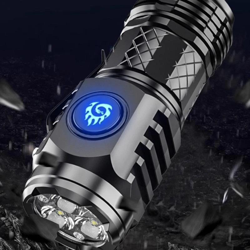 Tactically Torches Rechargeable Flashlights 5 Modes Highly Lumen Flash LED Light high quality