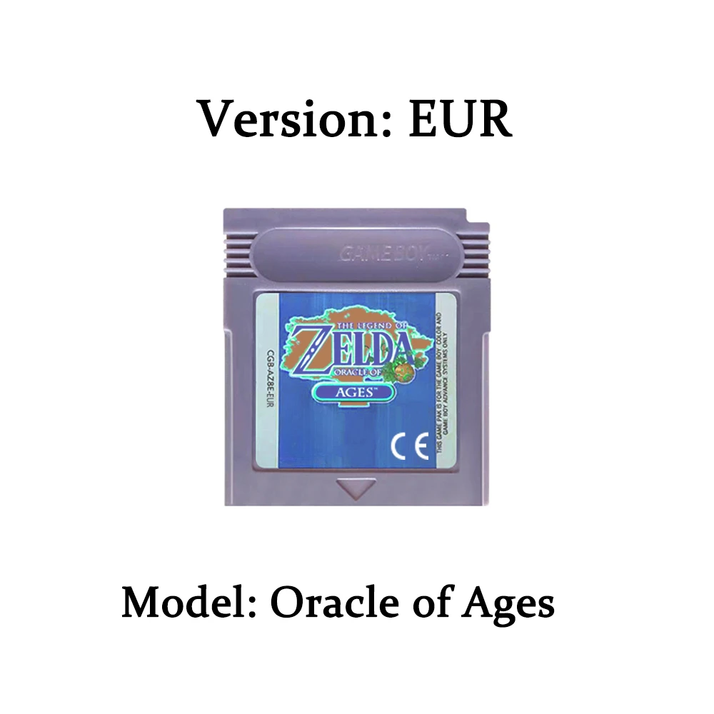 HOT Zelda GBC Spielkarte 16-Bit-Videospiel-Kassette Konsolenkarte für Gameboy Awakening Oracle of Seasons Klassische Spielversion
