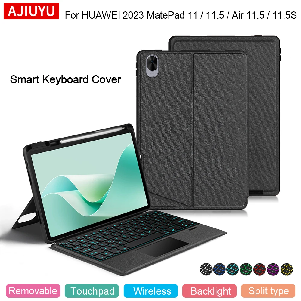 

Волшебная клавиатура с подсветкой для HUAWEI MatePad 11,5 "S 2024 Air 11,5 дюймов Smart Cover MatePad 11 11,5 "2023 чехол для сенсорной панели