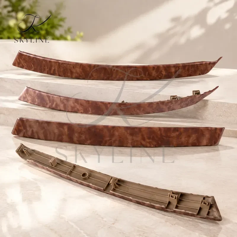 Wood Grain Front Right Interior Inner Door Armrest Handle Cover Trim Cap Plastic Fit For Toyota Highlander 2008 2009