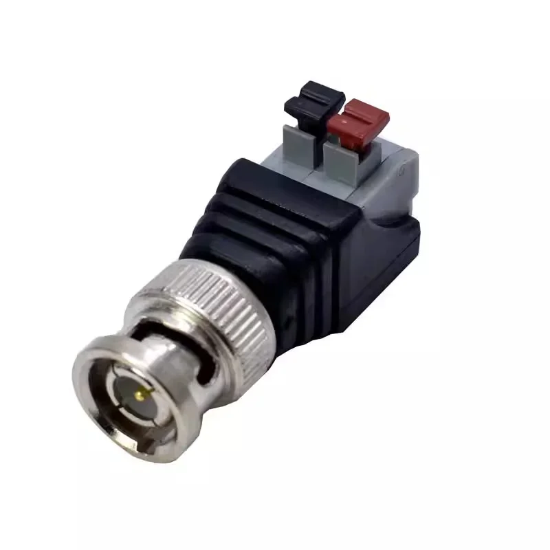 BNC Video Cable Copper Core Interface Pressed Connected Q9 Plug 75-5 BNC Connector Analog Surveillance Camera Welding-free