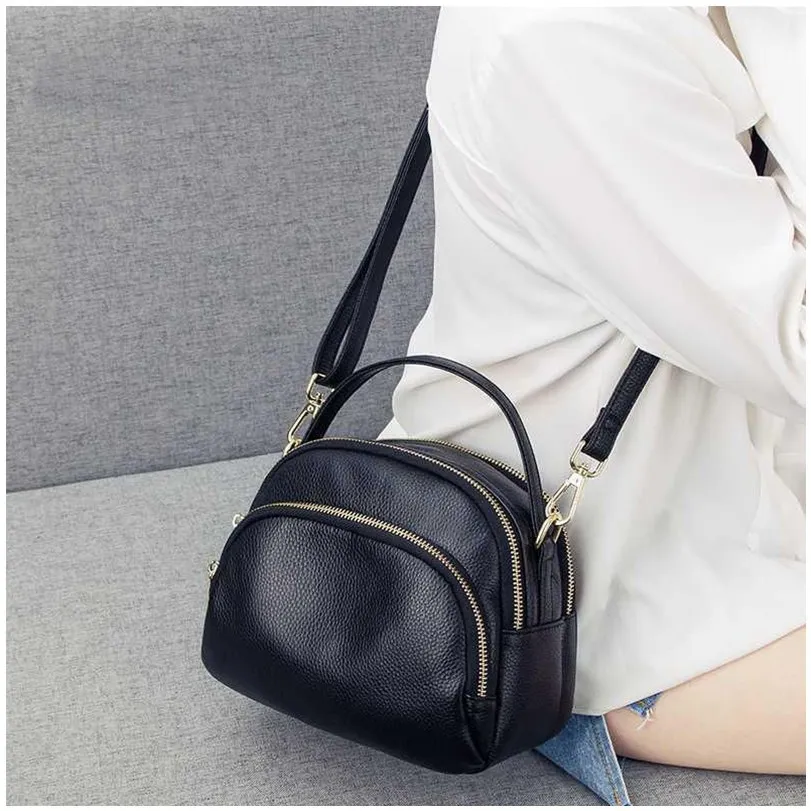 Women Fashion Bag Korea PU Leather Small Female New Shoulder Messenger Crossbody Mobile Phone Bag Hand Bags Pure Color