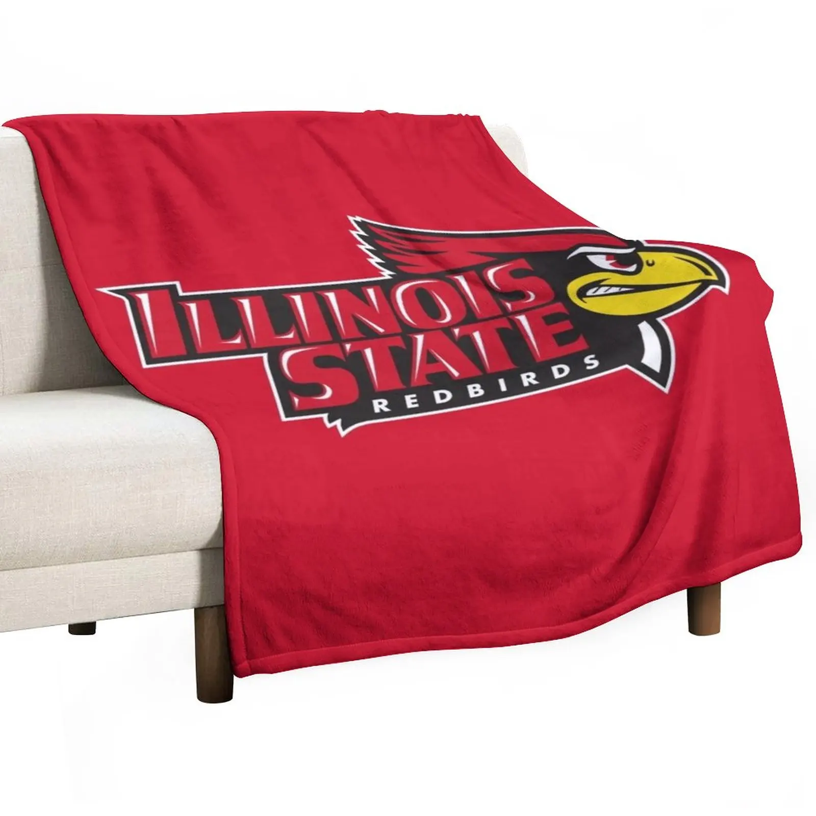 the Redbirds Illinois State-icon Throw Blanket Flannels Blanket Summer Blanket