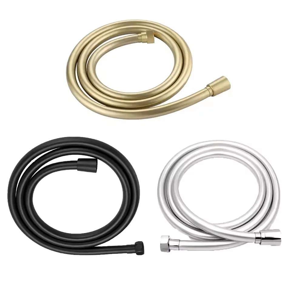 PVC-Hochdruck dusch schlauch für Badezimmer, Handkopf, glatte 360-Grad-Drehung, flexibler Dusch schlauch, 150cm