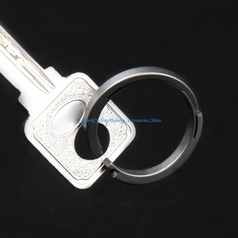 Rings Heavy Duty Keychain Rings Side-Pushing Chain Rings Lightweight Split Keyring Keychain Accessories