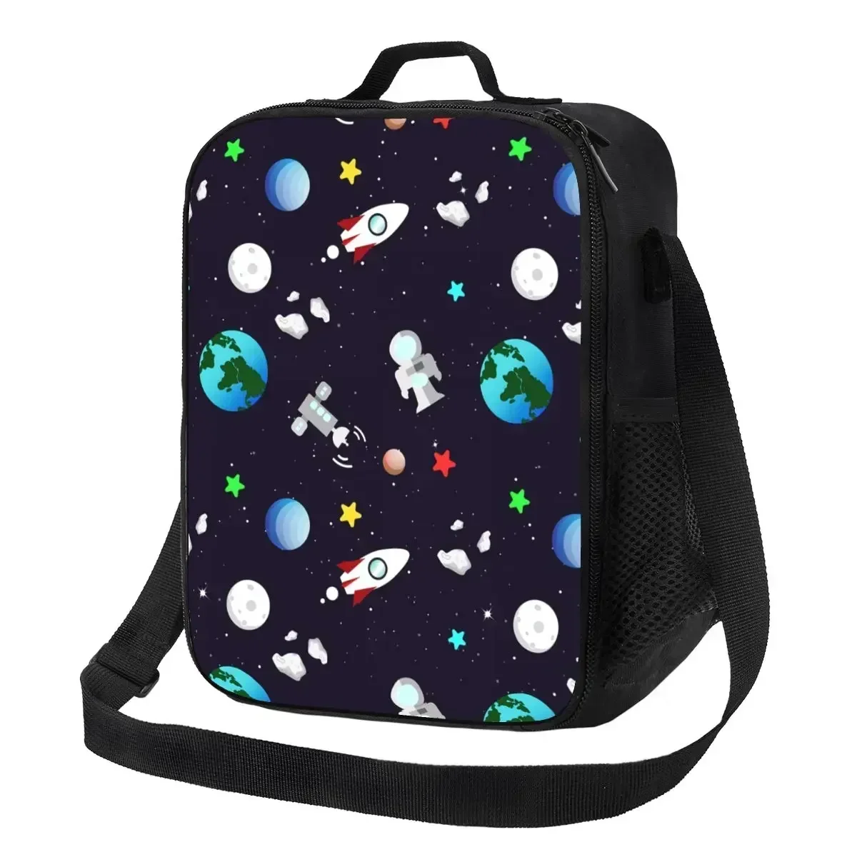 Sac à lunch isotherme astronome pour femme et enfant, espace, travail, école, galAct, fusée, planète, étanche, glacière, boîte thermique