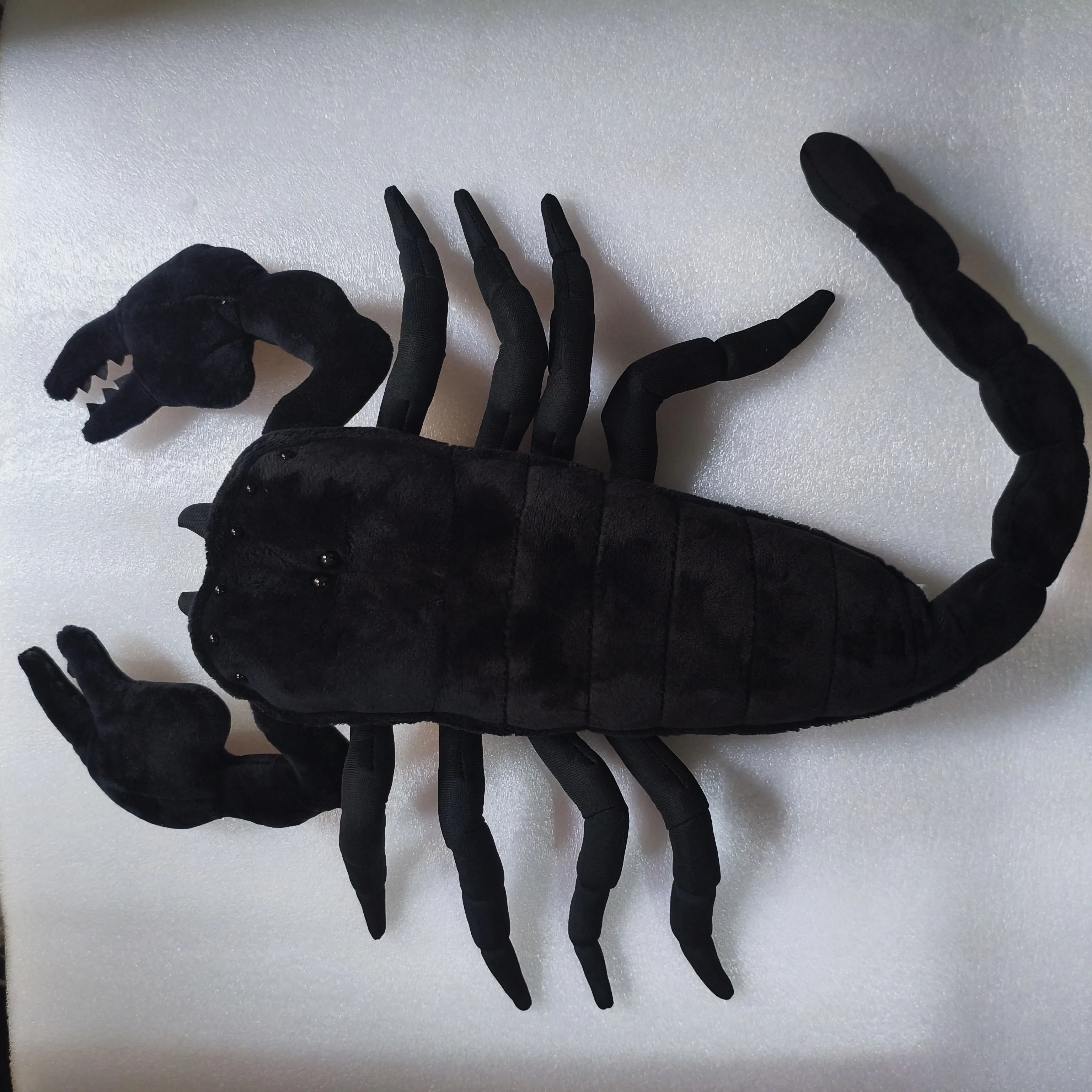 Ryukyu Island Scorpion Emperor Black Insect Wild Nature Zoo Model Pandinus Imperator Plush Toy Stuffed Doll Gift