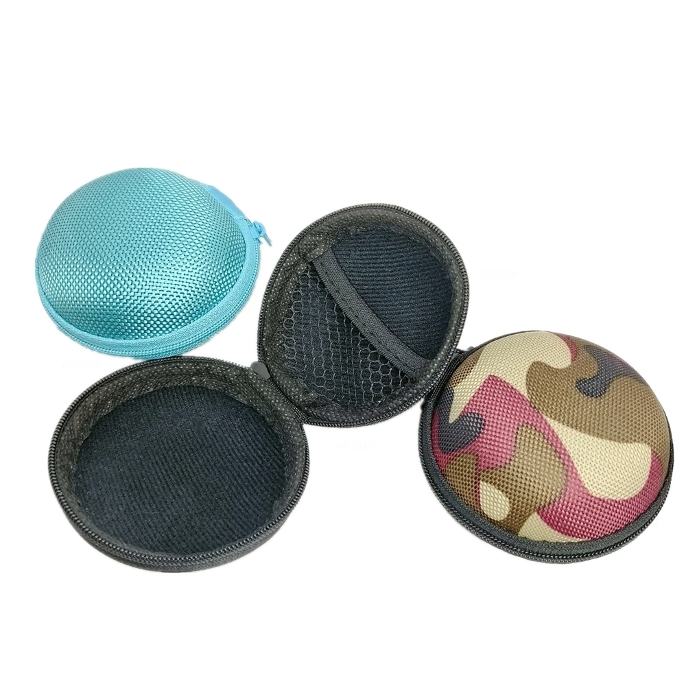 2 قطعة مستديرة متعددة الألوان ل AirPods 1 2 3 Pro سامسونج سماعة صندوق حقيبة مضادة للصدمات إيفا صندوق حافظة سماعة حقيبة تخزين البيانات