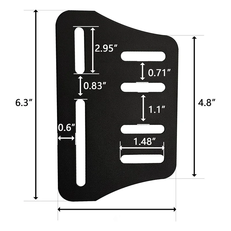 ABVA-Bed Frame Adapter Modification Brackets 2PCS Adjustable Heavy Duty Metal Connector Plates For Headboard