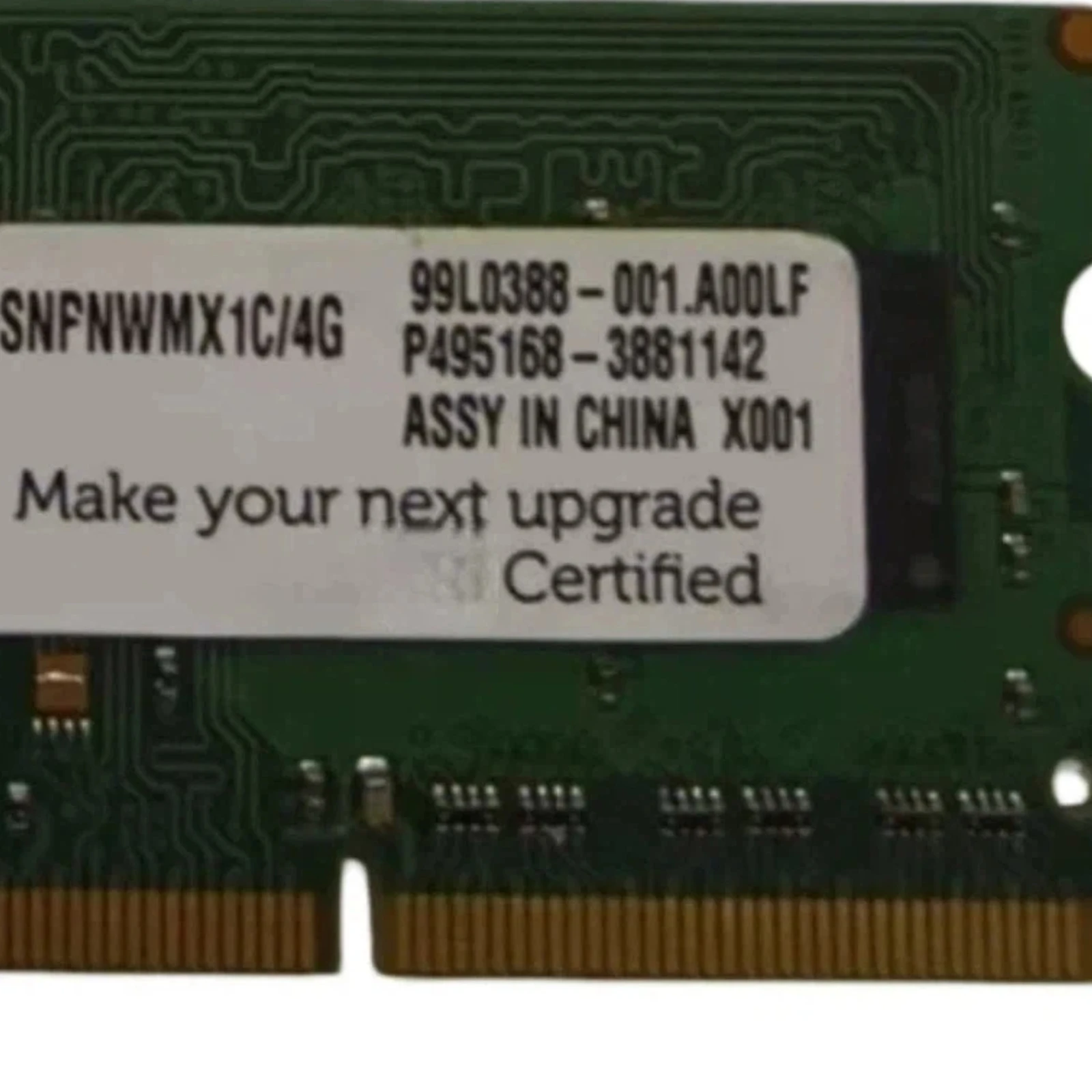 Printer Parts SNPNWMX1C/4G 99LO388-001,A00LF Memory P188848-1023329 Fits For DELL