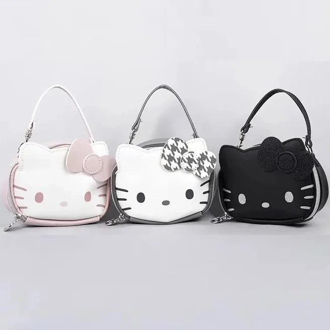 

2025 Sanrio Hello Kitty Handbag Kawaii Wallet Clutch Purse Card Bag Casual Fashion Cute Coin Purse Card Package Girlfriend Gifts