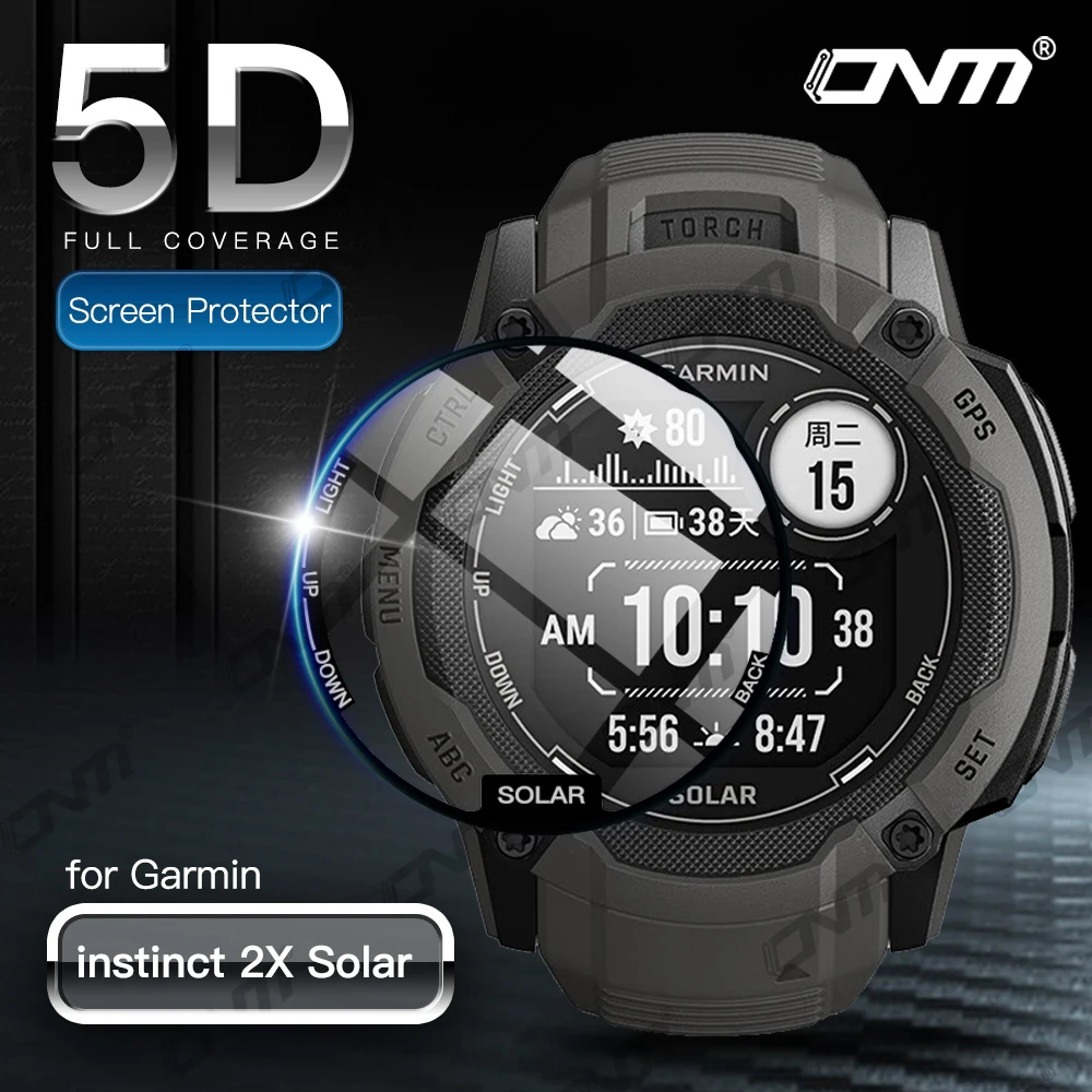 Película protectora suave 5D para Garmin instinct 2X, Protector de pantalla Solar para Garmin instinct 2X, película Solar antiarañazos para reloj