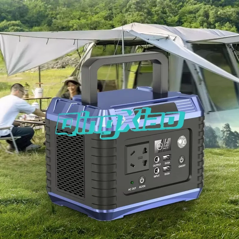 300W Portable Outdoor Power Station Solar Generator Emergency Backup Battery With Ac Outlet For Camping Home Display Usb