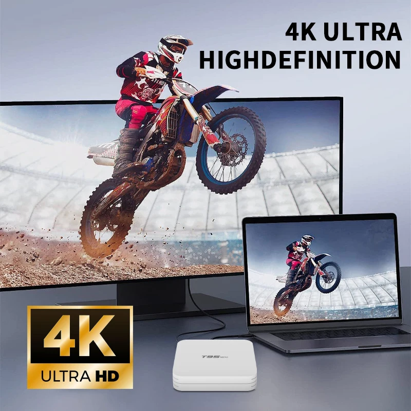 T95 Mini TV Box Android 10 WiFi 2.4Hz 4 k Smart Home Entertainment Media Player Allwinner H313 Quad Core Set-top Box DC 5V/2A