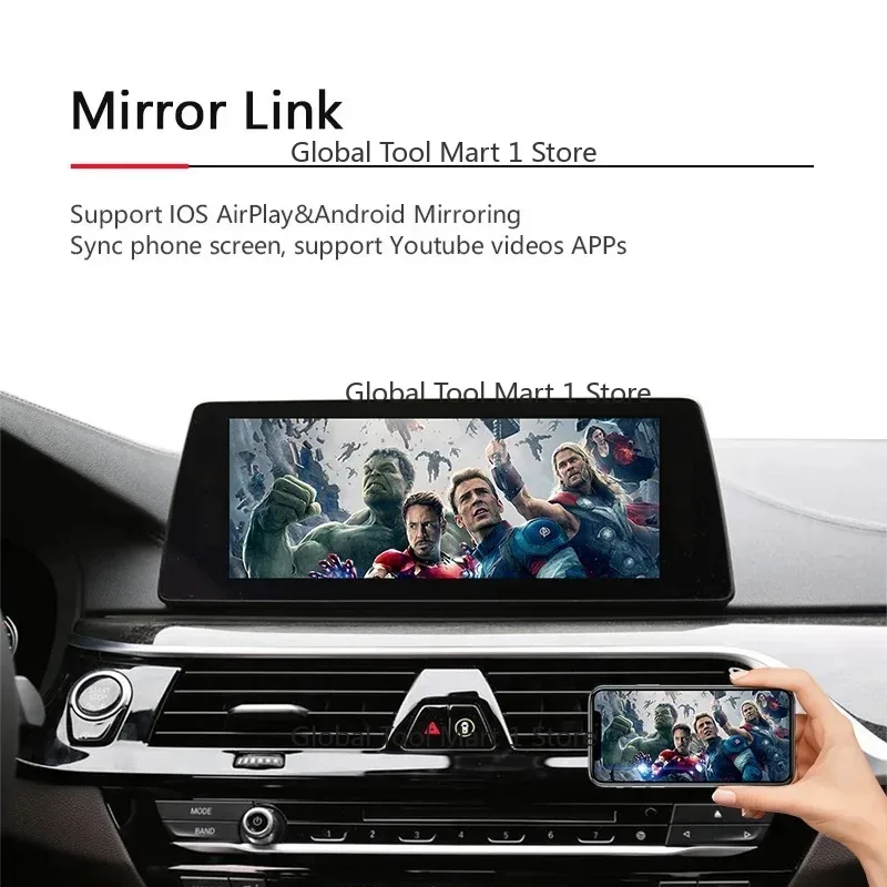 Wireless  Carplay Box An-droid Multimedia Video Interface for  1-7 series X1-X7 CIC NBT EVO for Mini cooper