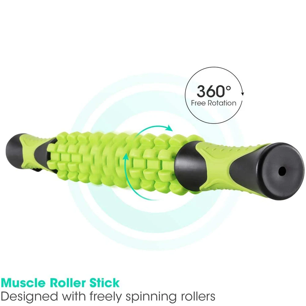 Muscle Roller Massage Stick for Athletes, Body Massager Soreness, Cramping Pain Tightness Relief Helps Legs Back Recovery Tools