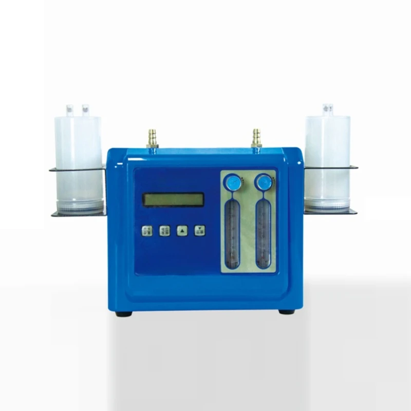 Double-channel and double-pump head fixed-point 0-1L-1.5L-5L/min portable air atmospheric sampler