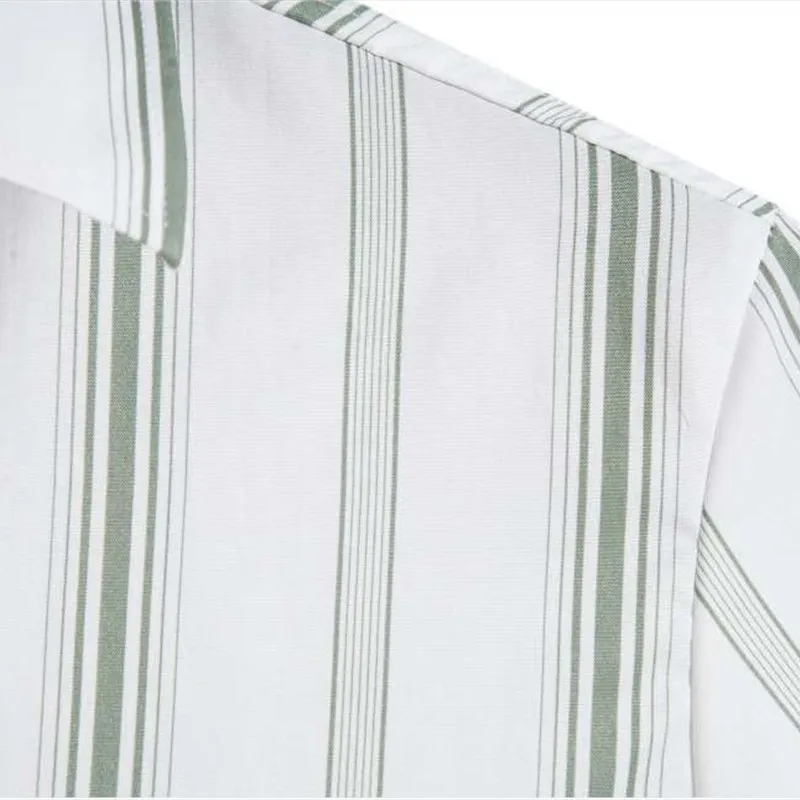 

Summer New Men's Vertical Striped Slim Fit ort Sve irt Thiened Brandl JigMVxAh Spring Other Scene