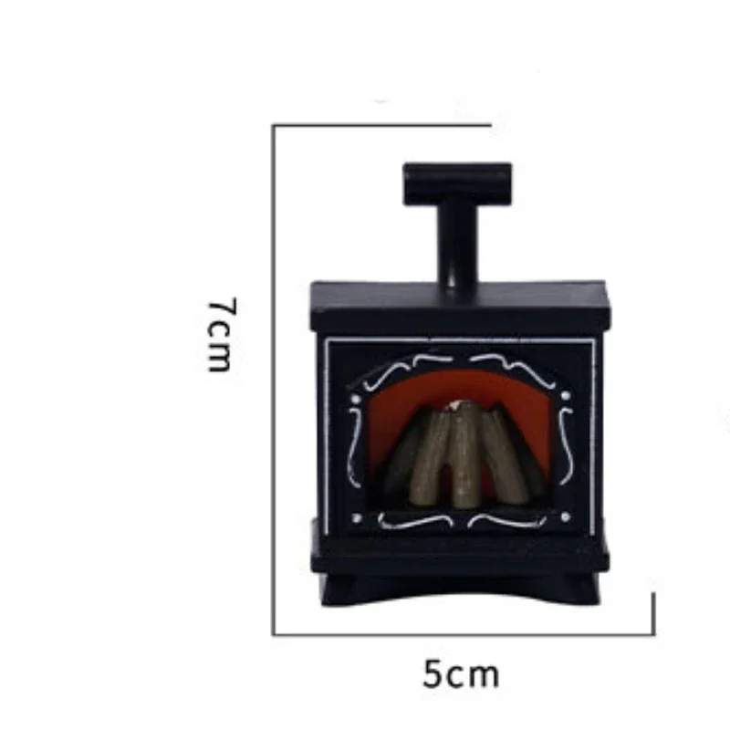 LED Mini Luminous Fireplace Electronic Candle Dollhouse Creative Ornaments Lights