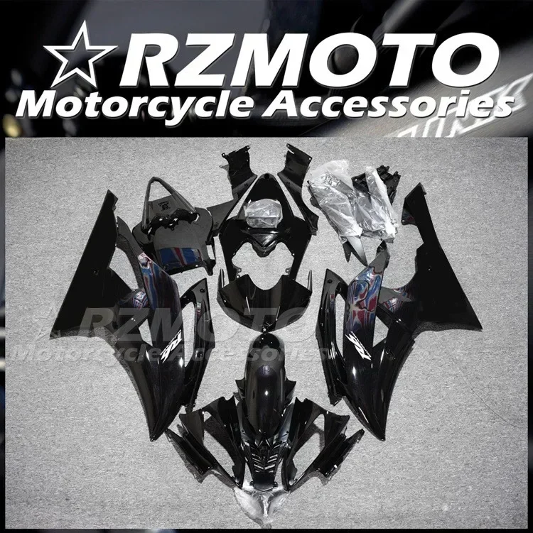 4Gifts New ABS Motorcycle Fairings Kit Fit For YAMAHA YZF- R6 2008 - 2016 08 09 10 11 12 13 14 15 16 Bodywork Set Black Glossy