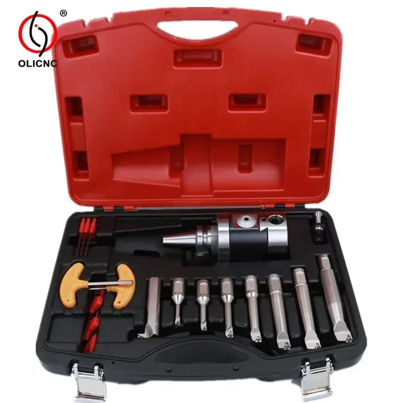 

Machine Tools BT40-NBH2084-8PCS Micro Boring Head Set for Milling Machine