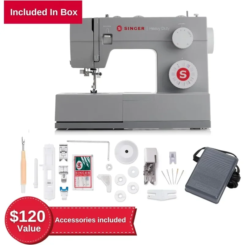 Household sewing machine，SINGER | Heavy Duty 4452 Sewing Machine